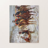 George Washington Lafayette Valley Forge Army Puzzle (Vertikal)