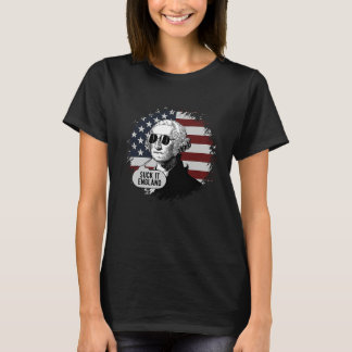 George Washington Leck Mich England 4. Juli T-Shirt
