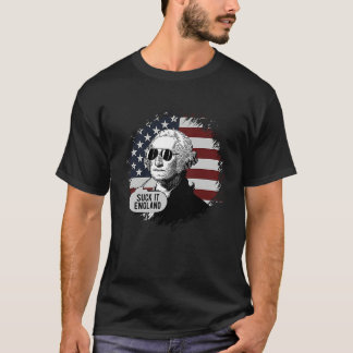 George Washington Leck Mich England 4. Juli T-Shirt