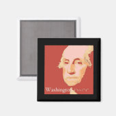 George Washington Magnet (Vorderseite/Rückseite)