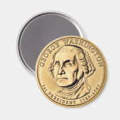 George Washington Magnet (Vorderseite/Rückseite)