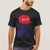 George Washington Make America 4. Juli Funny H T-Shirt (Vorderseite)