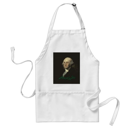 George Washington mit Autogramm Schürze (Vorne)
