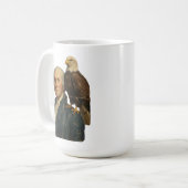 George Washington mit Weißkopfseeadler Kaffeetasse (Vorderseite Links)