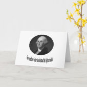 George Washington mit Zitat Karte (Gelbe Blume)