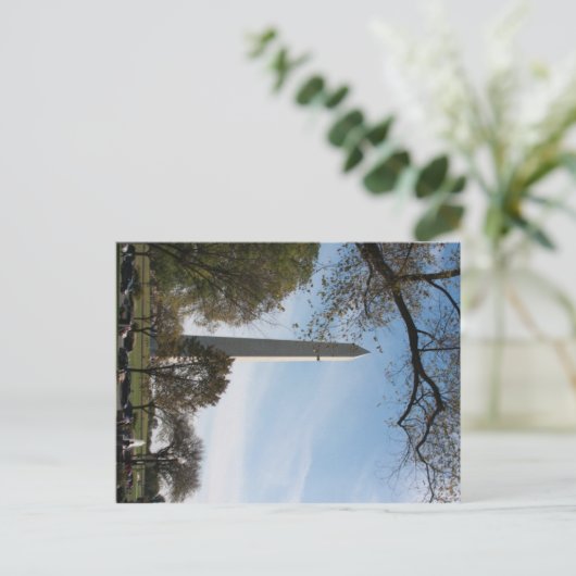 George Washington Monument Postkarte (Stehend Vorderseite)