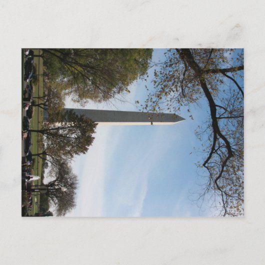 George Washington Monument Postkarte (Vorderseite)