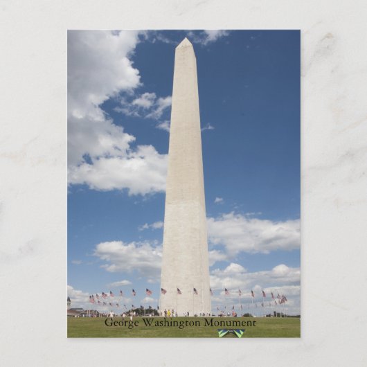 George Washington Monument Postkarte (Vorderseite)