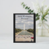 George Washington Monument Postkarte (Stehend Vorderseite)