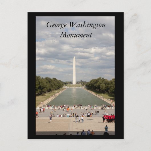 George Washington Monument Postkarte (Vorderseite)
