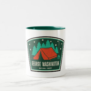 George Washington National Forest Camping Zweifarbige Tasse