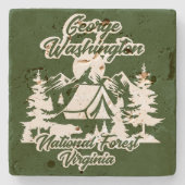 George Washington National Forest Steinuntersetzer (Vorderseite)