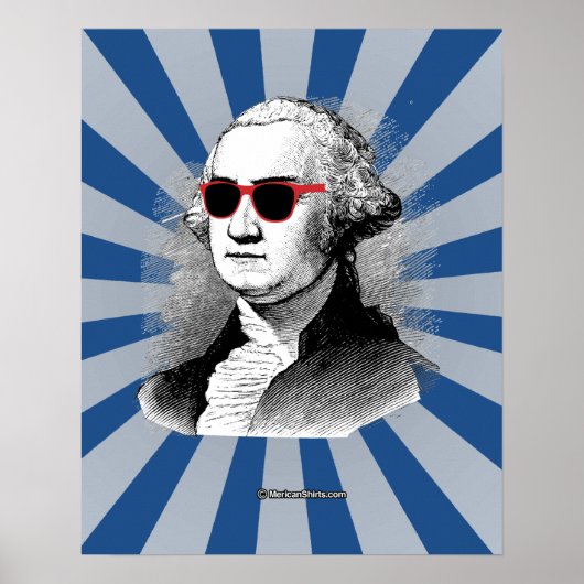 George Washington Party Glasses Poster (Vorne)