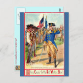 George Washington Patriotic Postkarte (Vorne/Hinten)