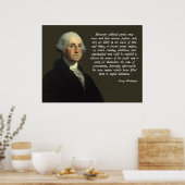 George Washington Politische Party Zitat Poster (Küche)