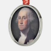 George Washington Portrait 1 Ornament Aus Metall (Links)