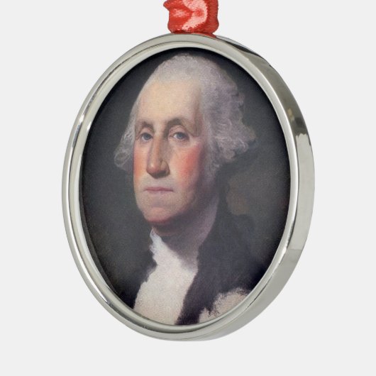 George Washington Portrait 1 Ornament Aus Metall (Links)