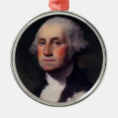 George Washington Portrait 1 Ornament Aus Metall (Vorne)