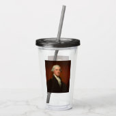 George Washington Portrait Acryltrinkbecher (Rückseite)