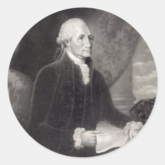 George Washington Portrait Aufkleber (Vorderseite)