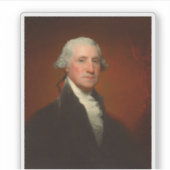 George Washington Portrait Aufkleber (Vorderseite)