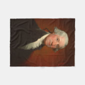 George Washington Portrait Fleecedecke (Vorderseite (Horizontal))