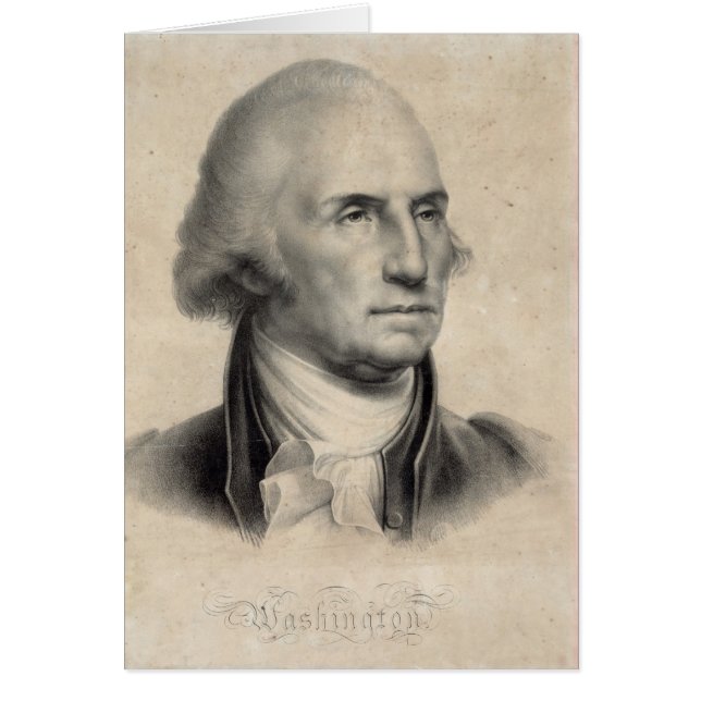George Washington Portrait-Karten (Vorne)