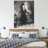 "George Washington Portrait"-Leinwand Leinwanddruck (Insitu (Schlafzimmer))