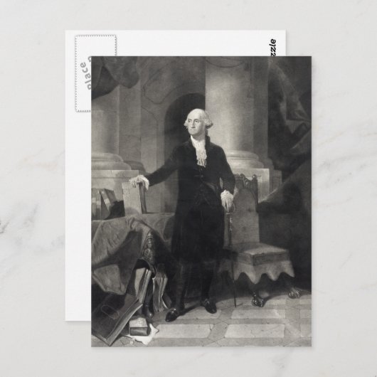 George Washington Portrait Postcard Postkarte (Vorne/Hinten)