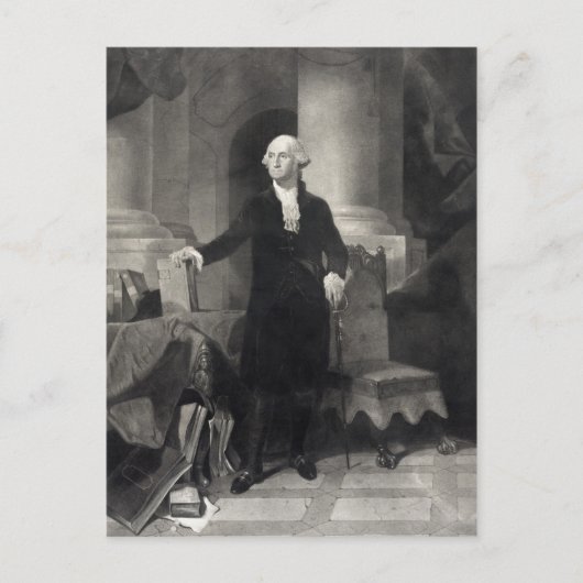 George Washington Portrait Postcard Postkarte (Vorderseite)
