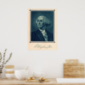 George Washington Portrait & Signature Poster (Küche)