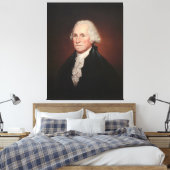 GEORGE WASHINGTON Portrait von Rembrandt Peale Leinwanddruck (Insitu (Schlafzimmer))