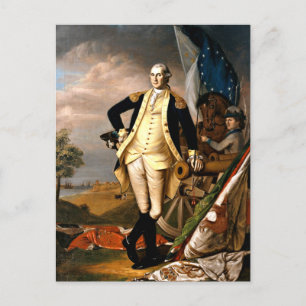 George Washington, Porträt des ersten Präsidenten Postkarte
