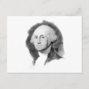 George-Washington-Porträt-Postkarte Postkarte