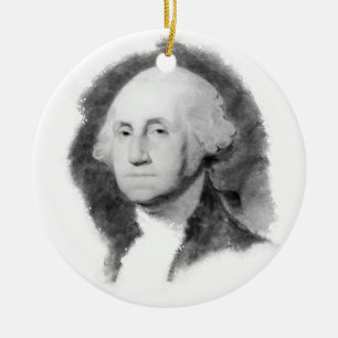 George-Washington-Porträt-Schmuckstück Keramik Ornament