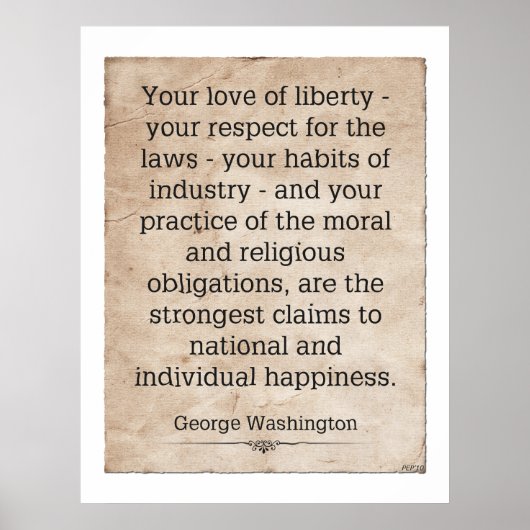 George Washington Poster (Vorne)