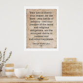 George Washington Poster (Küche)