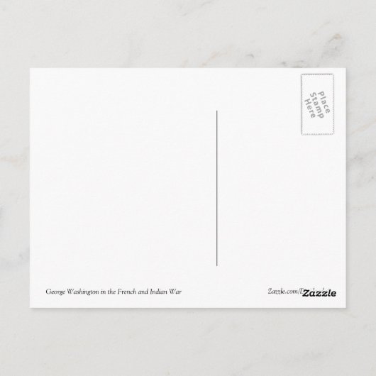 George Washington Postkarte (Rückseite)