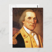 George Washington Postkarte (Vorne/Hinten)
