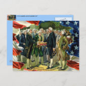 George Washington Postkarte (Vorne/Hinten)