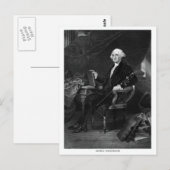 George Washington Postkarte (Vorne/Hinten)
