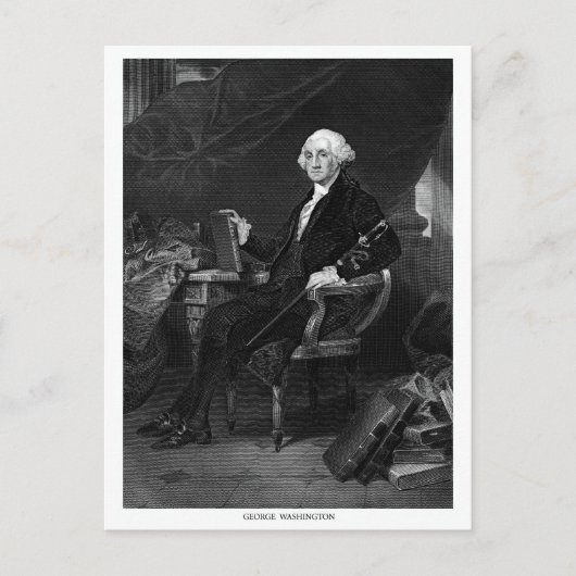 George Washington Postkarte (Vorderseite)