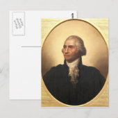 George Washington Postkarte (Vorne/Hinten)