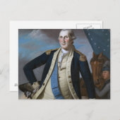 George Washington Postkarte (Vorne/Hinten)