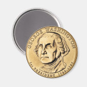 George Washington Präsident $1 Coin Magnet (Vorderseite/Rückseite)