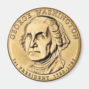 George Washington Präsident $1 Coin Magnet