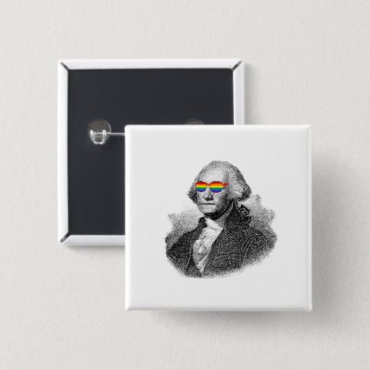 George Washington Pride Button (Vorne & Hinten)