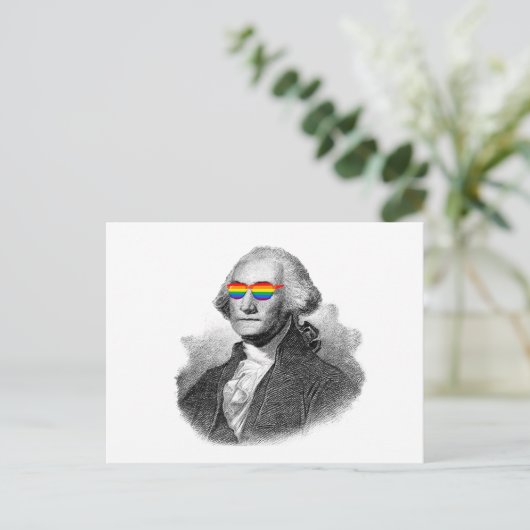 George Washington Pride Postkarte (Stehend Vorderseite)