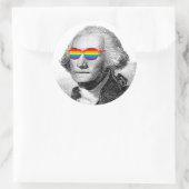 George Washington Pride Runder Aufkleber (Tasche)