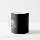 George Washington Protest Sign Democracy No Kings Kaffeetasse (Vorderseite Links)